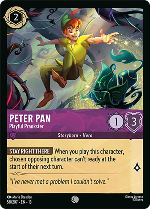 Peter Pan - Playful Prankster 13 58/207 Common