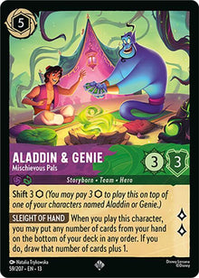 Aladdin & Genie - Mischievous Pals 13 59/207 Super Rare