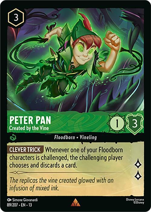 Peter Pan - Created by the Vine 13 89/207 Rare