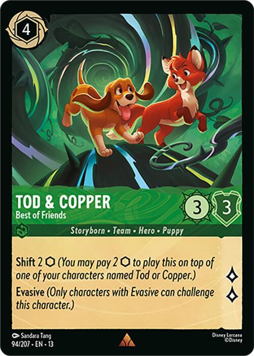 Tod & Copper - Best of Friends 13 94/207 Rare