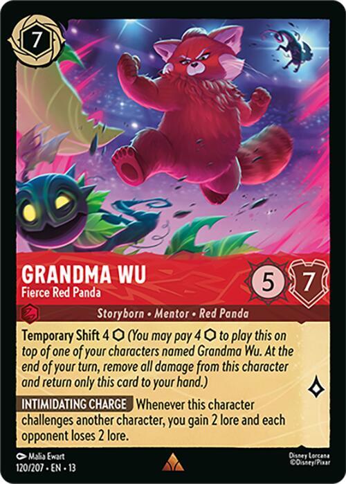 Grandma Wu - Fierce Red Panda 13 120/207 Rare