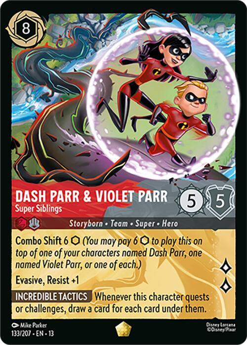Dash Parr & Violet Parr - Super Siblings 13 133/207 Legendary
