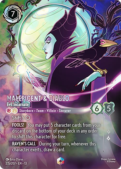 Maleficent & Diablo - Evil Incarnate (Enchanted) 13 235/207 Enchanted