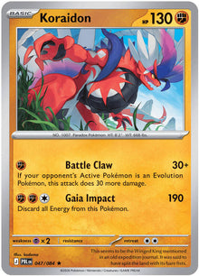 Koraidon PBL 047/084 Rare Holo