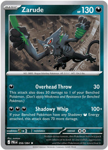 Zarude PBL 056/084 Rare Holo