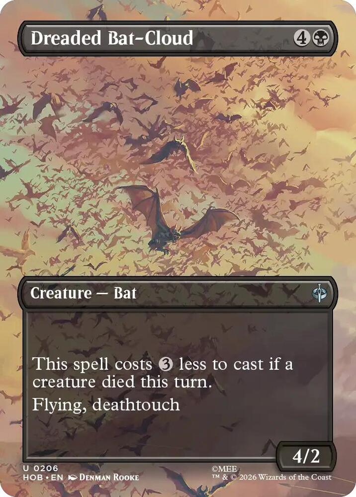 Dreaded Bat-Cloud (Borderless) HOB 206 U