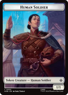 Human Soldier // Treasure (0012) Double-Sided Token HOB 2 // 12 T