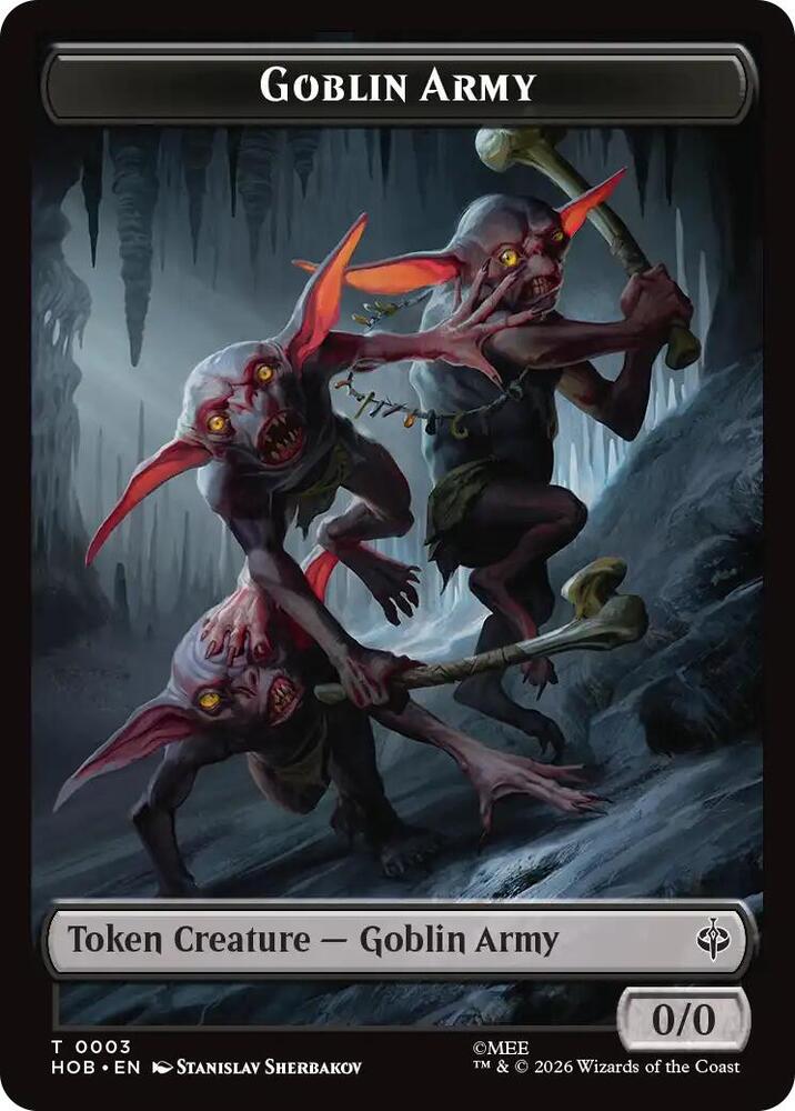 Goblin Army (0003) // Wolf Double-Sided Token HOB 3 // 9 T