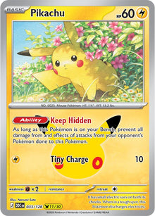 Pikachu 30C 033/128 Pikachu Rare Holo