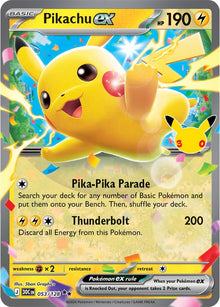 Pikachu ex 30C 053/128 Double Rare