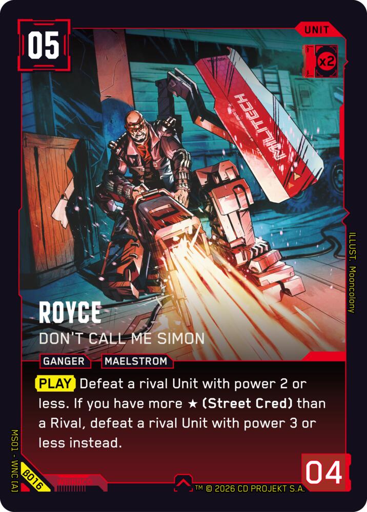 Royce - Don't Call Me Simon B016 Uncommon