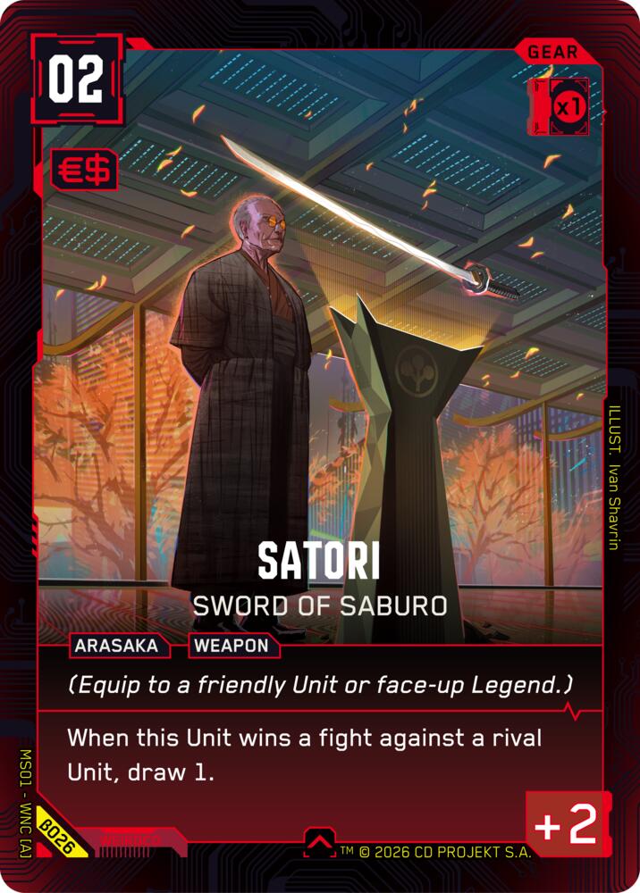 Satori - Sword of Saburo B026 Uncommon