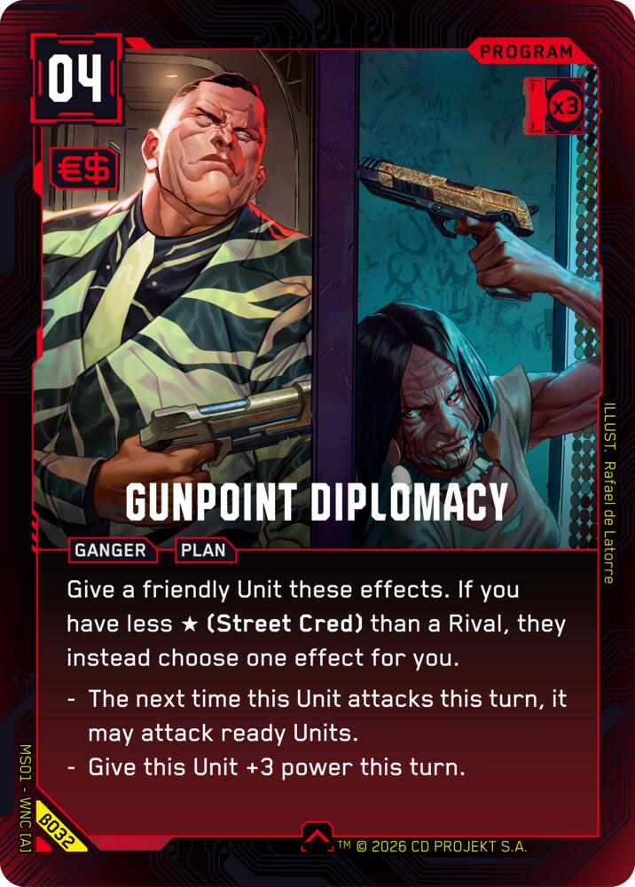 Gunpoint Diplomacy B032 Uncommon