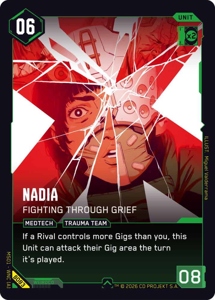 Nadia - Fighting Through Grief B083 Uncommon