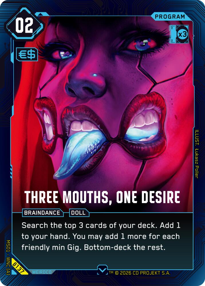 Three Mouths, One Desire B137 Common