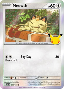 Meowth 30C 113/128 Common