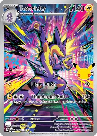 Toxtricity 30C 134/128 Illustration Rare Holo
