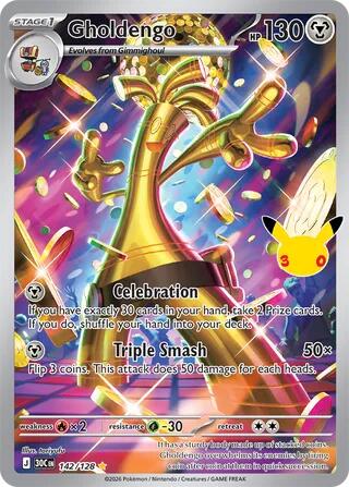 Gholdengo 30C 142/128 Illustration Rare Holo