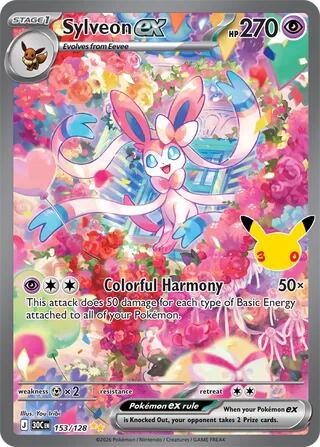 Sylveon ex 30C 153/128 Special Illustration Rare Holo