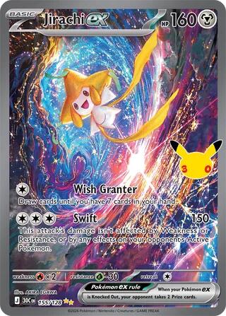 Jirachi ex 30C 155/128 Special Illustration Rare Holo