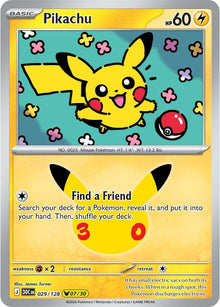 Pikachu 30C 029/128 Pikachu Rare Holo