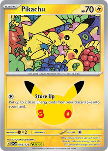 Pikachu 30C 048/128 Pikachu Rare Holo