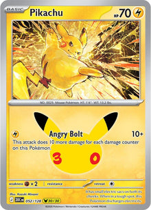 Pikachu 30C 052/128 Pikachu Rare Holo