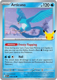Articuno 30C 018/128 Common Holo
