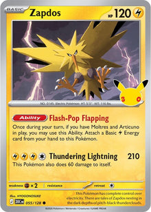 Zapdos 30C 055/128 Common Holo