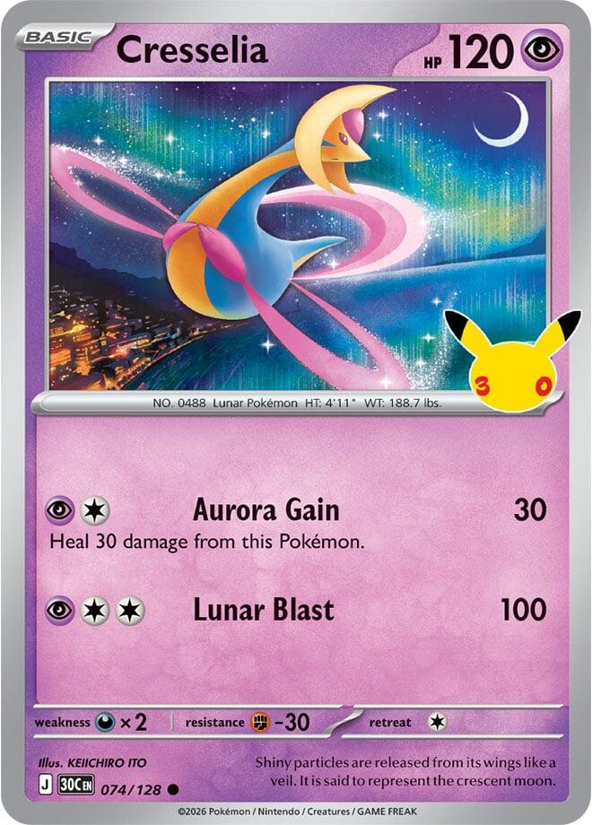 Cresselia 30C 074/128 Common Holo