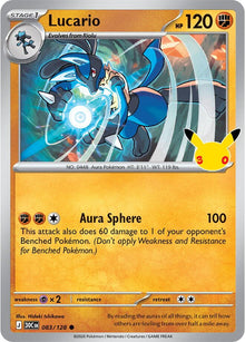Lucario 30C 083/128 Common Holo