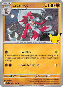 Lycanroc 30C 085/128 Common Holo