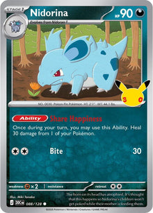 Nidorina 30C 088/128 Common Holo