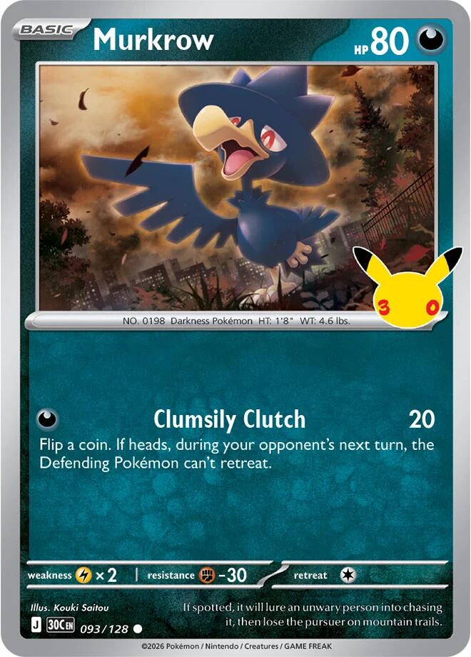Murkrow 30C 093/128 Holo