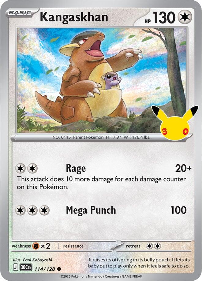Kangaskhan 30C 114/128 Common Holo