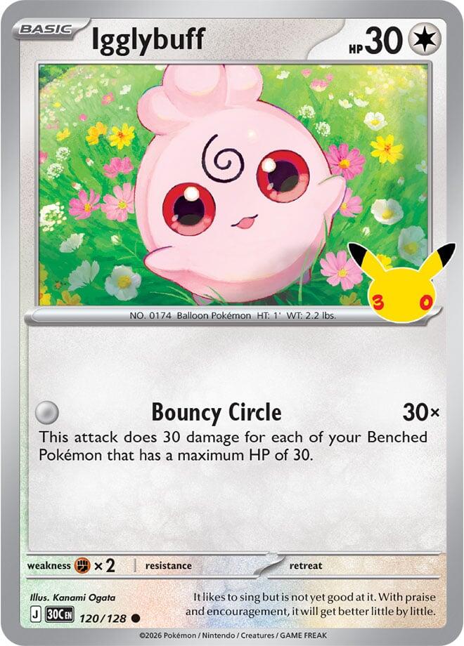 Igglybuff 30C 120/128 Common Holo