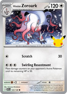 Hisuian Zoroark 30C 123/128 Common Holo
