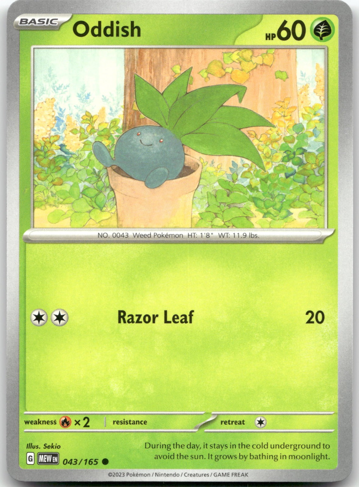 Oddish MEW 043/165 Common