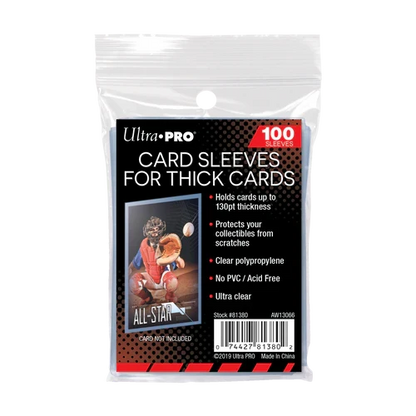 Ultra Pro: Soft Sleeves 2.5" x 3.5" Thick Cards