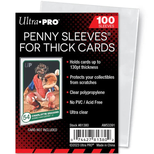 Ultra Pro: Soft Sleeves 2.5" x 3.5" Thick Cards