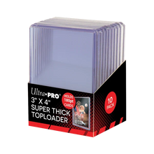 Ultra Pro: 3" x 4" Clear Super Thick 180PT Toploaders