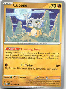 Cubone MEW 104/165 Common