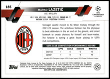 Marko Lazetić 2022-23 Topps UEFA Club Competitions 185 RC