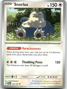 Snorlax MEW 143/165 Uncommon
