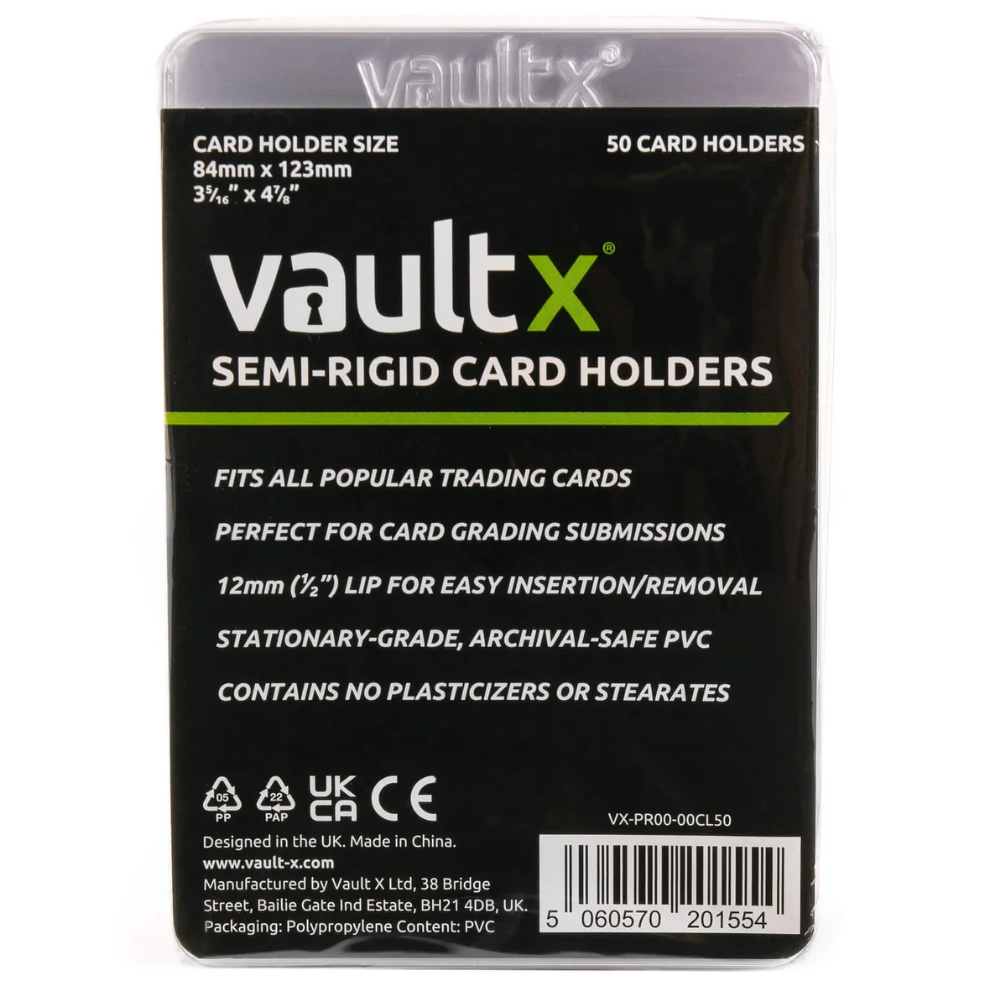 Vault X: Semi Rigid Card Holders