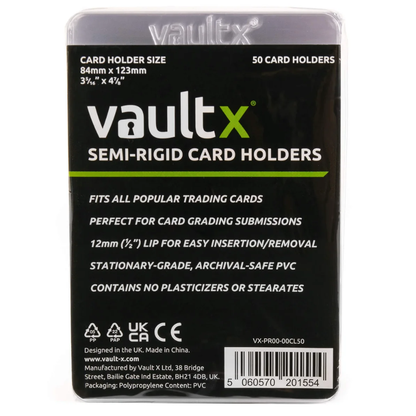 Vault X: Semi Rigid Card Holders