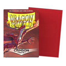 Dragon Shield: Matte Crimson Sleeves