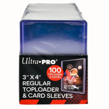 Ultra PRO Regular 3" x 4" Toploaders + Soft Sleeves