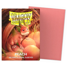 Dragon Shield: Peach Dual Matte Standard Sleeves