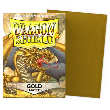 Dragon Shield: Gold Matte Standard Sleeves